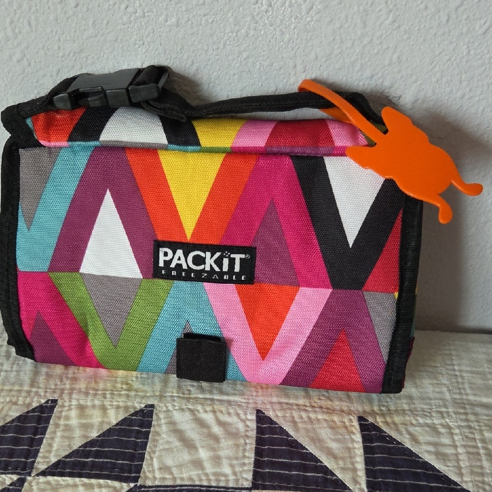 PackIt Freezable Multi-Color Lunch Bag